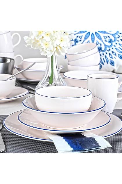 Blue Line Krem Yemek Takm 30 Para 6 Kiilik