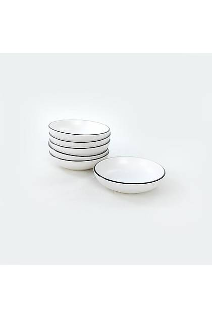 Black Line White Halka erezlik/Sosluk 13 Cm 6 Adet