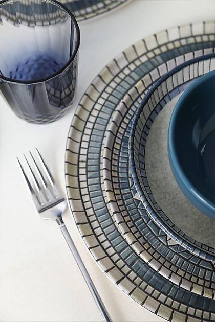 Keraart Mosaic Marvels Yemek Takm 24 Para 6 Kiilik 21619-20-21