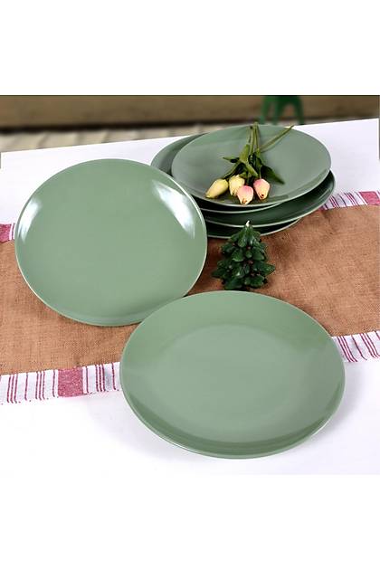 Alfa Sonbahar Yeil Servis Taba 27 cm 6 Adet