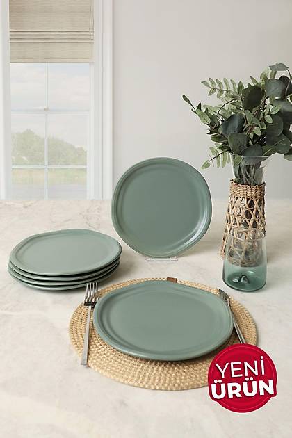 Mat Yeil Bloom Pasta Taba 24 Cm 6 Adet 322