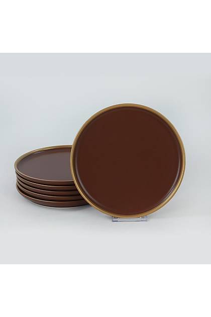 Nordic Gold Mat Ac Kahve Pasta Taba 22 Cm 6 Adet - 955