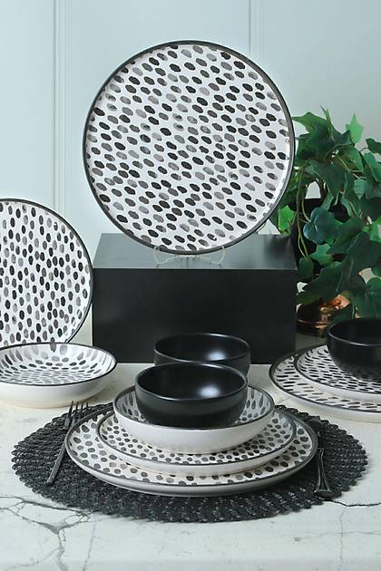 Keraart Shadow Nordic Yemek Takm 24 Para 6 Kiilik 21434