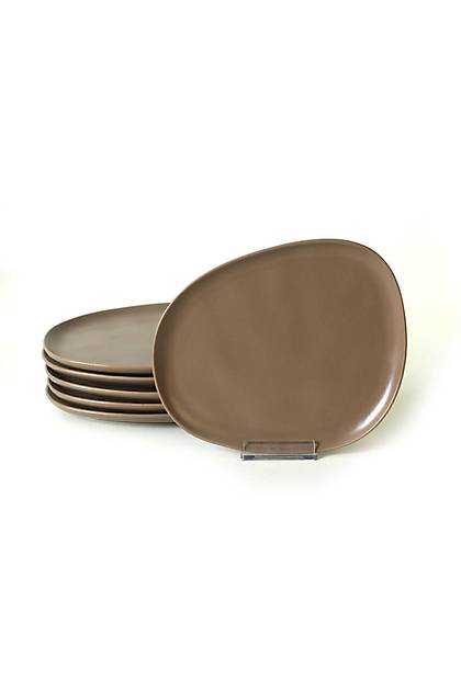Mat Toprak Taupe Tetra Pasta Taba 23 Cm 6 Adet 977