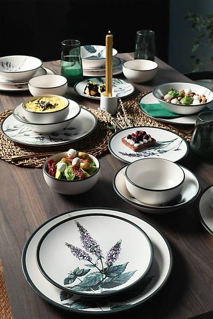 Keraart iek Bahesi Yemek Takm 24 Para 6 Kiilik 18938 -39-40-41-42-43-68