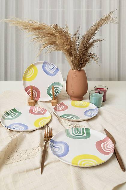 Etnik Hitit Pasta Taba 20 Cm 4 Adet 22550