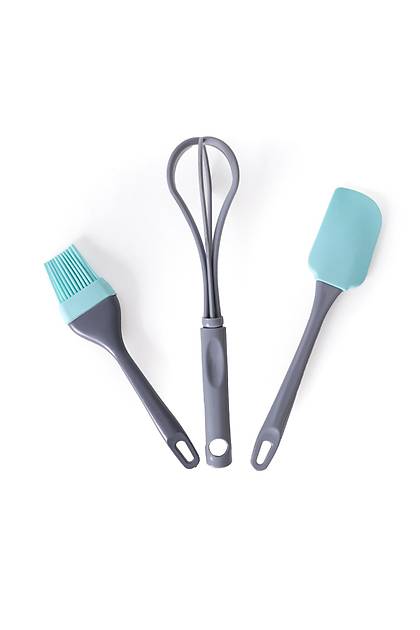 Silikon Ye�il  Mutfak Seti ( F�r�a-Spatula-��rp�c�)