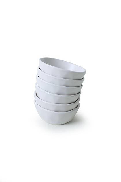 Mat Beyaz Kristal erezlik / Sosluk 12 Cm 6 Adet 022
