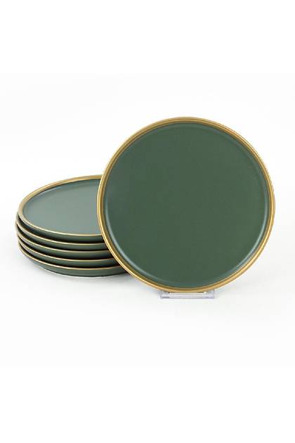 Nordic Gold Mat Yeil Pasta Taba 22 Cm 6 Adet - 325