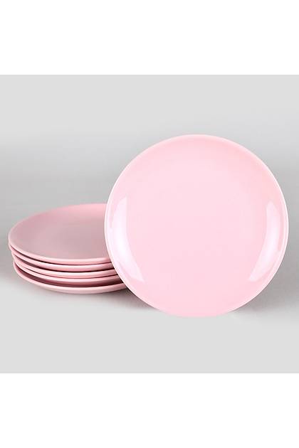 Ak Pembe Delta Tatl Taba 17 Cm 6 Adet