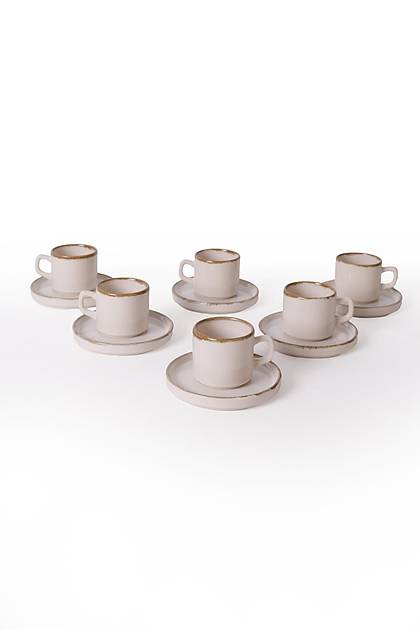 Straw Stackable �ay Tak�m� 12 Par�a 6 Ki�ilik