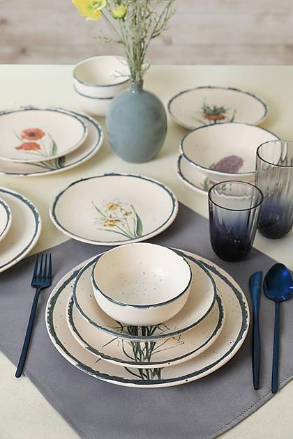 Keraart Anatolian Flowers Yemek Takm 24 Para 6 Kiilik - 256/261