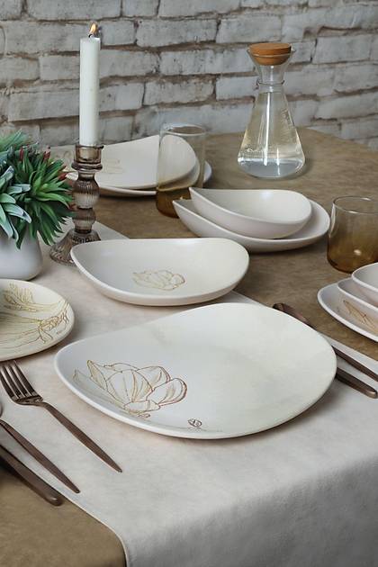 Vintage Bloom Isabella Yemek Takm 24 Para 6 Kiilik 22054-55-56-57