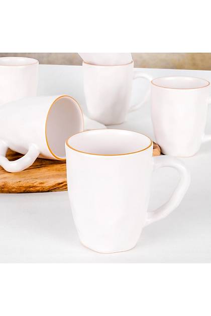 Mat Beyaz Gold Organik Kupa 10 Cm 6 Adet