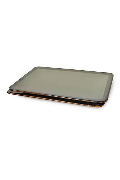 Reaktif Yeil Siera Kayk Tabak 31*21 Cm 2 Adet Q84