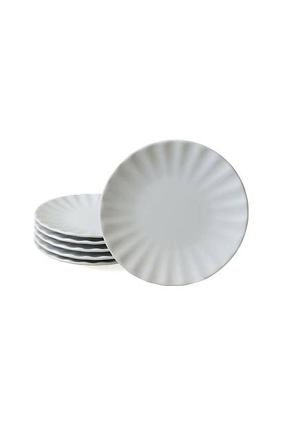 Beyaz Sirius Pasta Taba 22 Cm 6 Adet 004