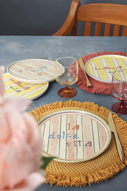 Mama Mia & La Dolce Vita Pasta Taba 22 Cm 4 Adet 22724-25