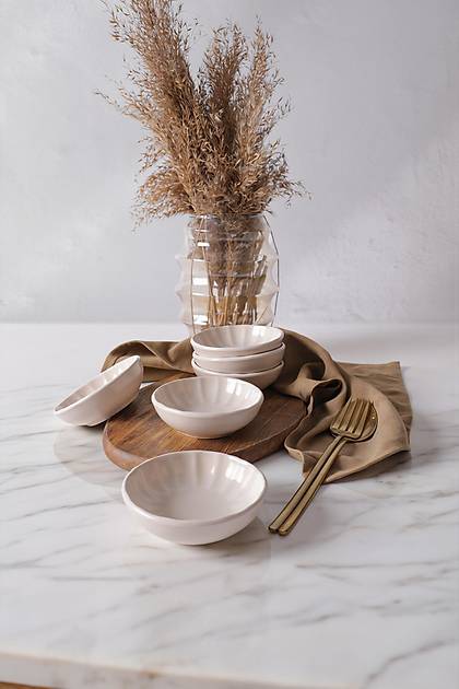 Mat Krem Sirius �erezlik / Sosluk 10 Cm 6 Adet 950