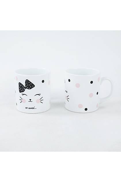 Kitty Tie Kupa 9 Cm 2 Adet