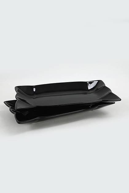 Siyah Yldz Kayk Tabak 30 Cm 2 Adet