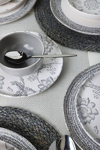 Keraart Silver Bloom Yemek Takm 24 Para 6 Kiilik 21469-70-71