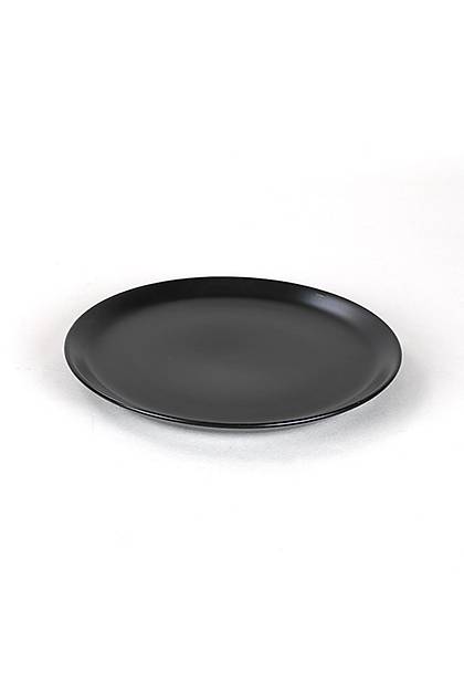 Mat Siyah Hitit Servis Taba 25 Cm 6 Adet