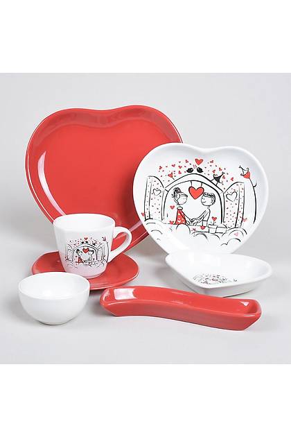 Keyfi Ak Kahvalt Takm 14 Para 2 Kiilik