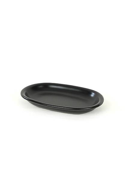 Mat Siyah Hitit Kayk Tabak 22 Cm 2 Adet