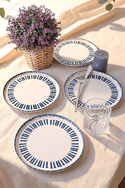 Azure Nordic Pasta Taba�� 22 Cm 4 Adet 21424