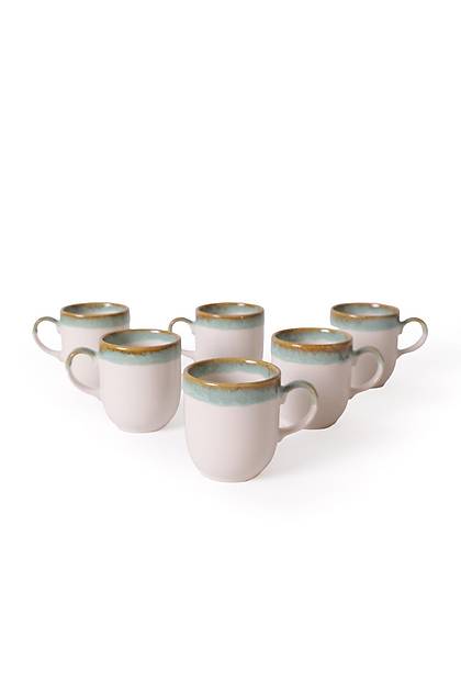 Turkuaz Wave Ekinoks Kupa 10 Cm 6 Adet Q81