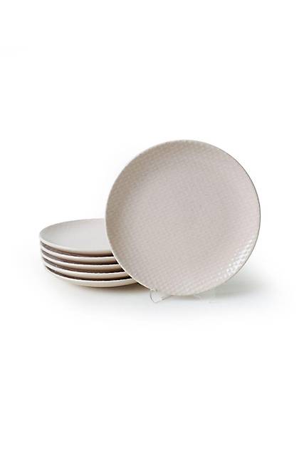 Kumlu Krem Rlyefli Pasta Taba 21 Cm 6 Adet Q32