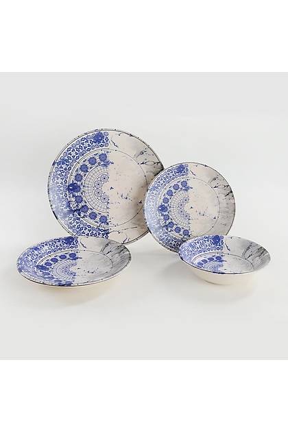 Blue Ruins Yemek Takm 16 Para 4 Kiilik - 19622