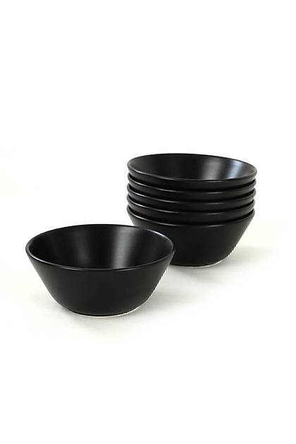 Mat Siyah Hitit orba Kasesi 14 Cm 6 Adet