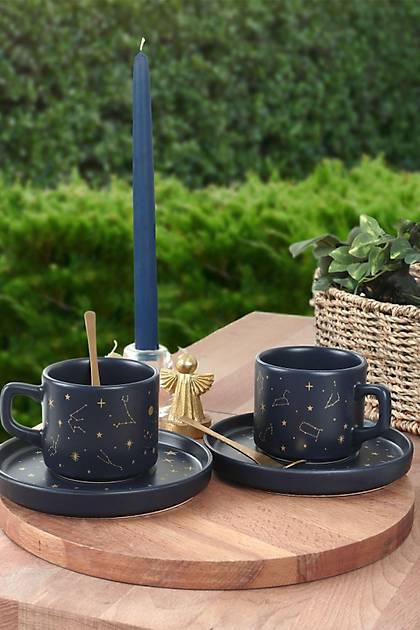 Keraart Astro Stackable ay Fincan Takm 12 Para 6 Kiilik