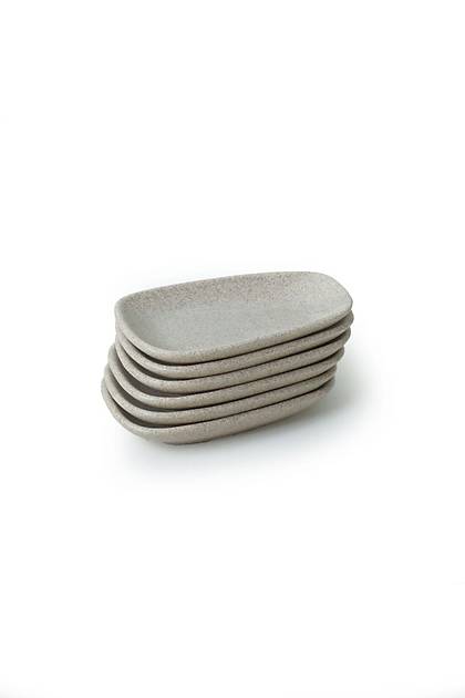 Mat Krem Tetra Kayk Tabak 15 Cm 6 Adet 039