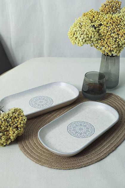 Keraart Stone Noyan Kayk Tabak 28 Cm 2 Adet 21427
