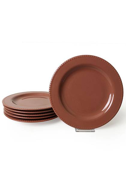 Kahverengi Bella Servis Taba 27 Cm 6 Adet 605