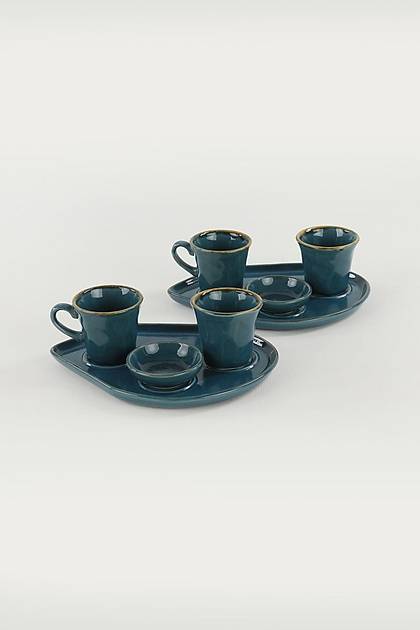 Safir Moka Kahve Sunum Seti 8 Para 2 Kiilik
