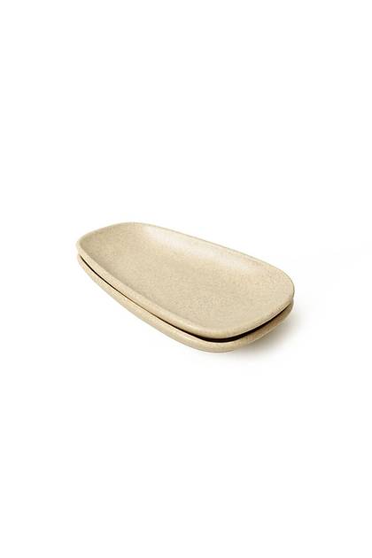 Mat Krem Tetra Kayk Tabak 21 Cm 2 Adet 039