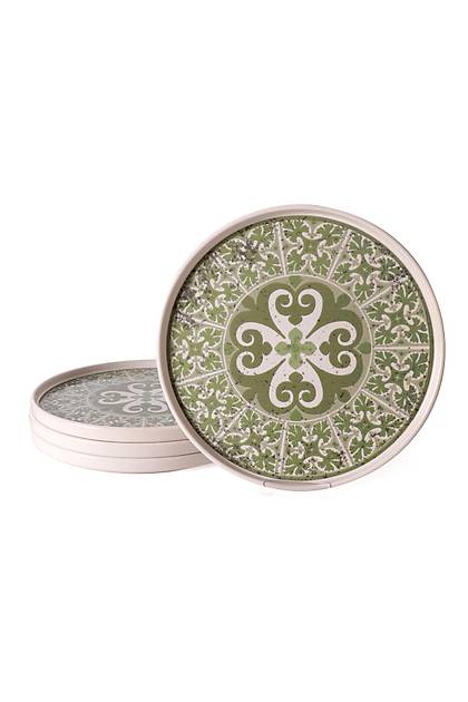 Timeless Green Stackable Servis Taba�� 27 Cm 4 Adet 21975