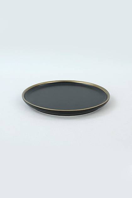 Nordic Gold Mat Siyah Pasta Taba 22 Cm 6 Adet