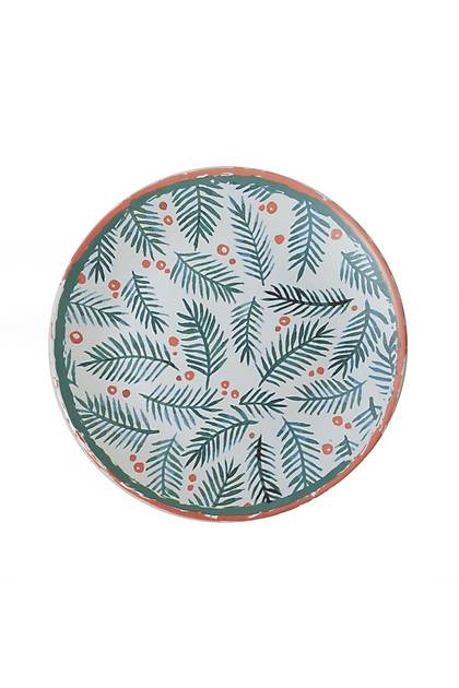 Keraart New Year Yaprak Servis Taba 26 Cm 21659