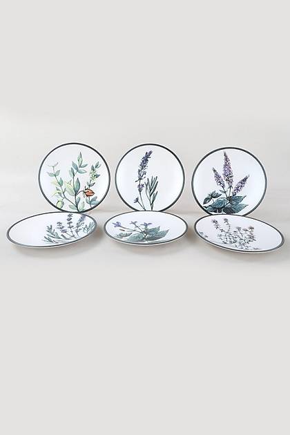 Keraart iek Bahesi Pasta Taba 20 Cm 6 Adet - 18938-39-40-41-42-43