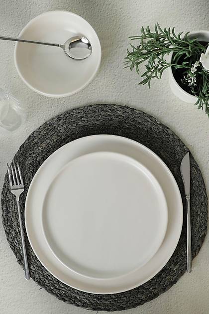Nordic Mat Beyaz Yemek Takm 18 Para 6 Kiilik 022