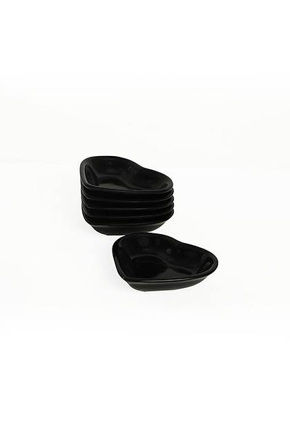 Siyah Kalp erezlik 14 Cm 6 Adet - 650