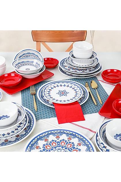 Tile Yemek/Kahvalt Takm 6 Kiilik 32 Para