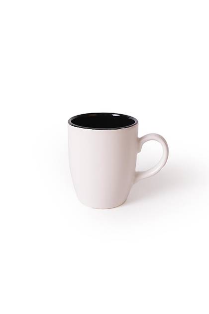 Mat Beyaz / Siyah Bulut Kupa 9 Cm 6 Adet 022/650