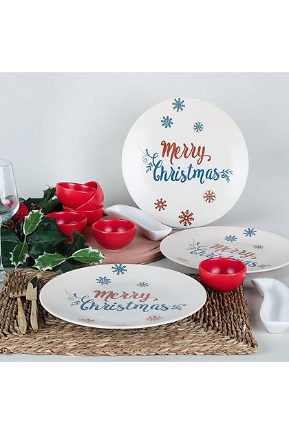 Merry Christmas Kahvalt Takm 14 Para 4 Kiilik