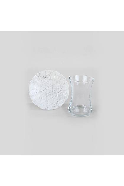 Trigon Marble Cam ay Takm 12 Para 6 Kiilik - 18769