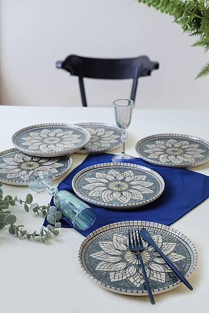 Keraart Mosaic Marvels Pasta Taba 22 cm 6 Adet 21619